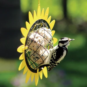 Image of Outdoor Hanging Sunflower Suet Ball bird Feeder