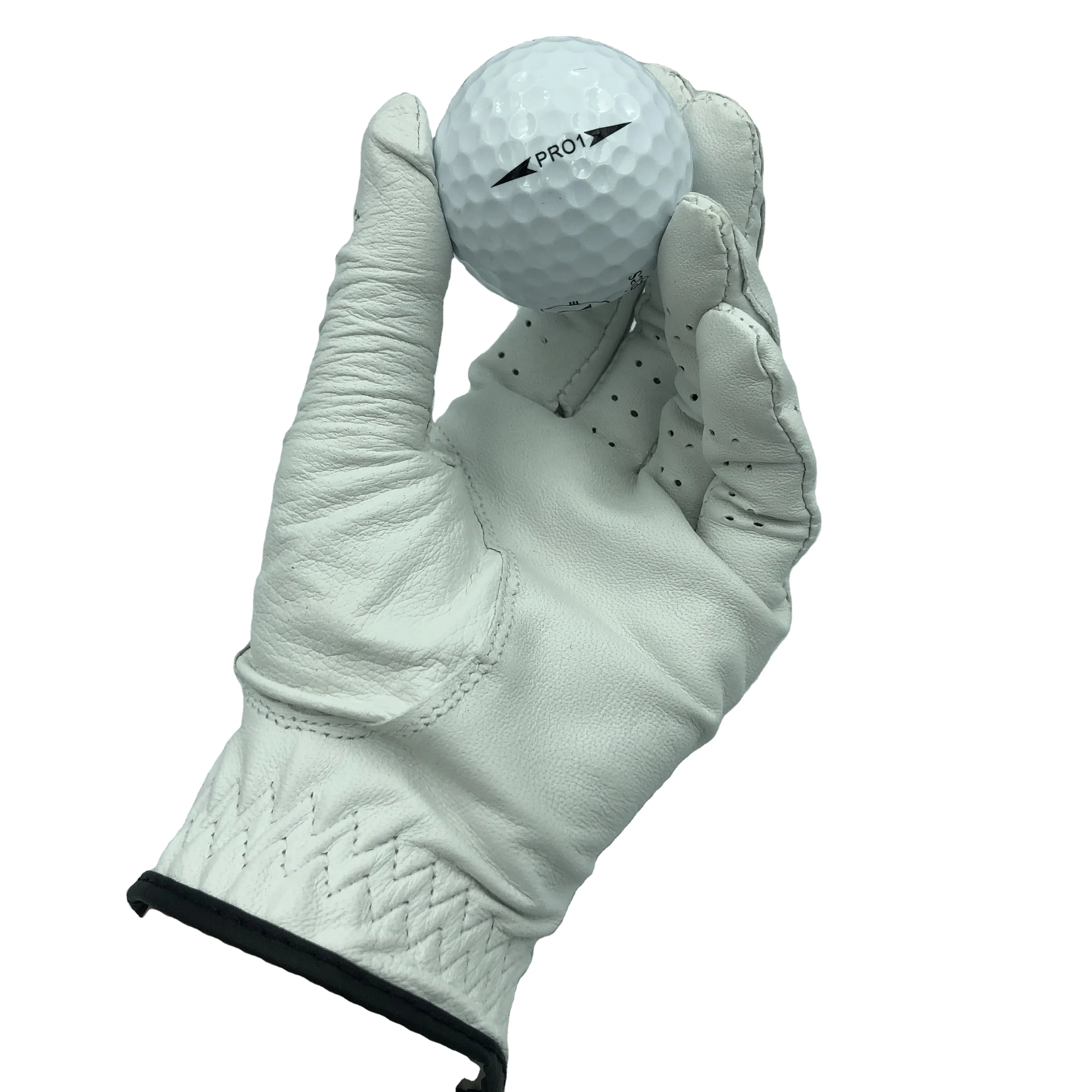 Wholesale Men's White Cabretta Golf Gloves With Ball Marker Buy Golf Gloves,Cabretta