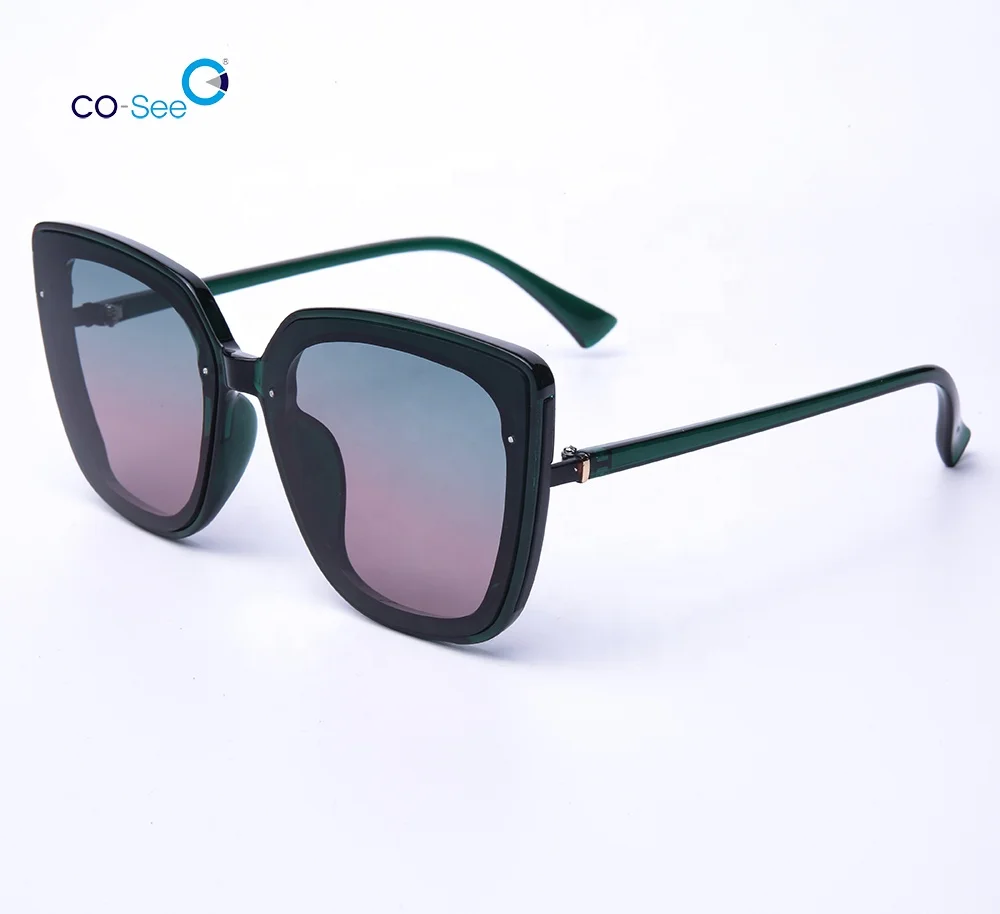 

Trendy Modern Design PC Cat Eye Big Frame Luxury Oversize Sunglasses