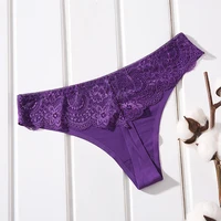 

Girls Lace Ice Silk Underwear XXL Women Panties Sexy Thongs Seamless