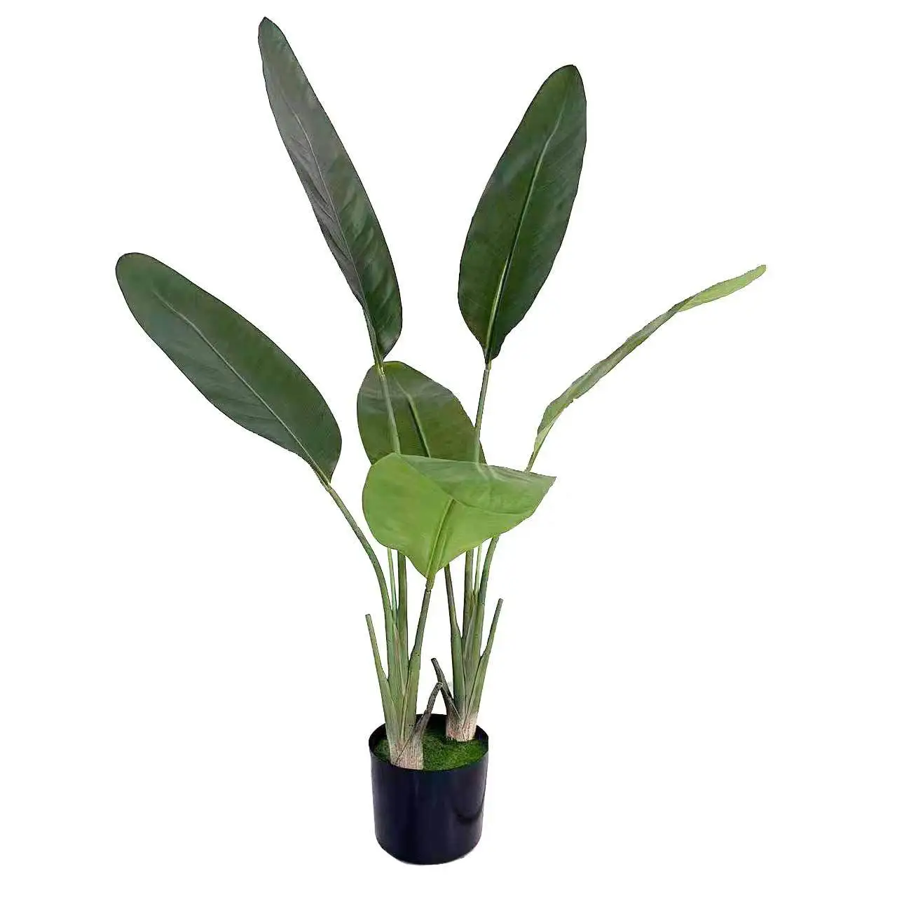 Cheap Price of Artificial Plant Faux Tree Fake Planta With Large Plastic Leaves for Home Hotel Office Decoration