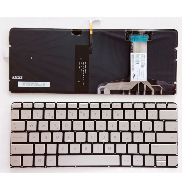 

HK-HHT silver color Spanish Backlit Keyboard For HP Spectre 13t-v000 13t-v100 13-v000 13-v100