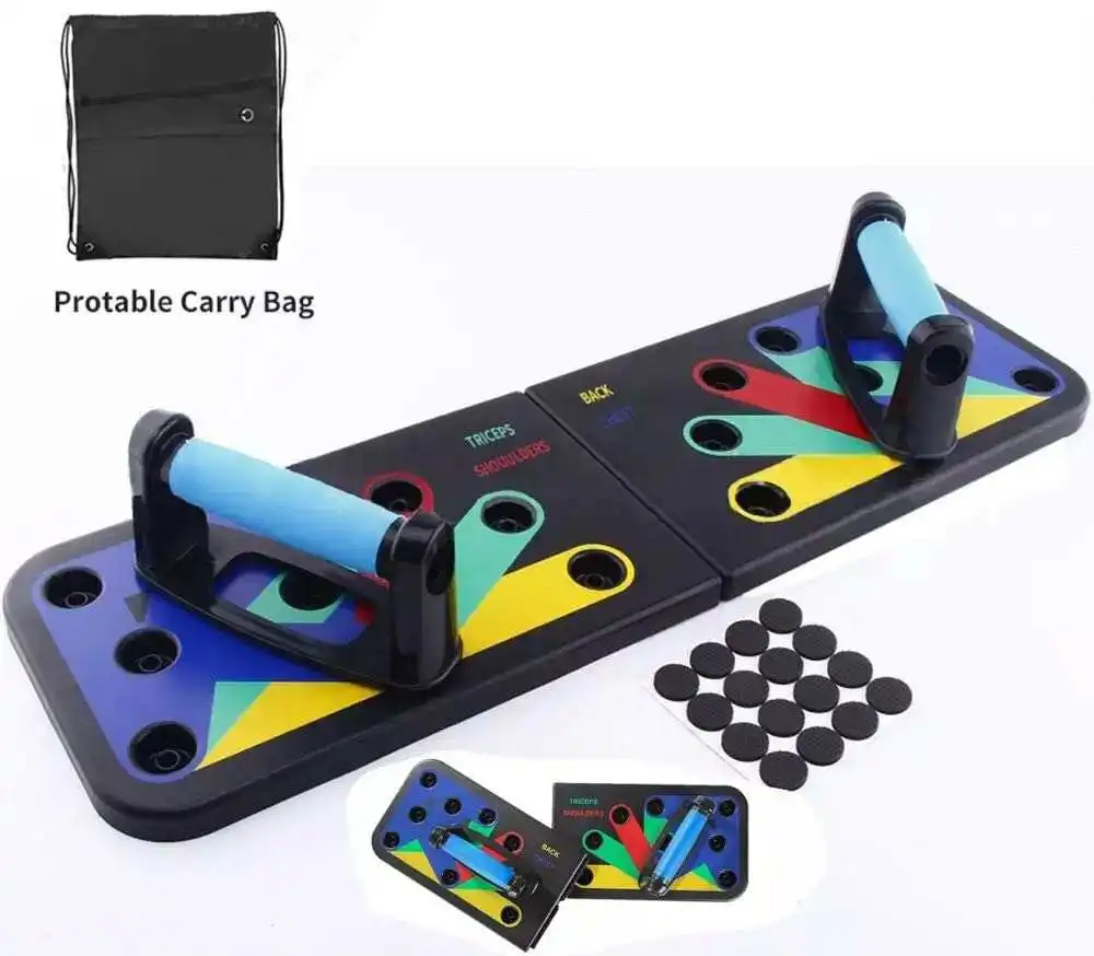 

High Quality Push Up Training Board Home Trainer Handle Foldable Push Up Board, Customized
