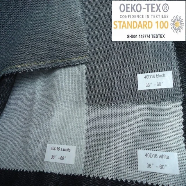 

CLOTHING TEXTILE MILLS BASIC INTERFACING FABRIC VISCOSE INTERLINING FOR SUIT'S AND BLAZER'S, White, black