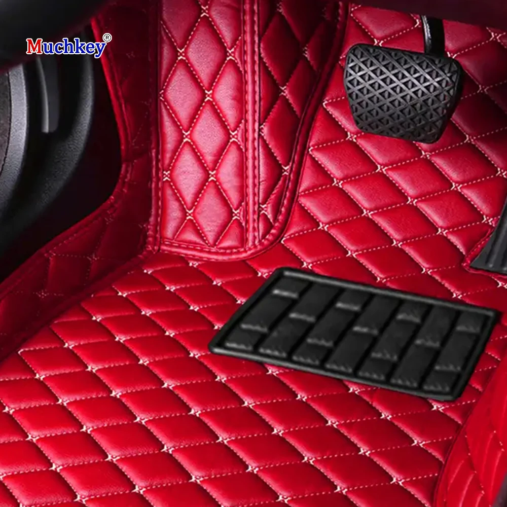 

Muchkey Hot Pressed 5D Luxury Leather Waterproof Carpet for Toyota Camry 2018 2019 Car Floor Mats