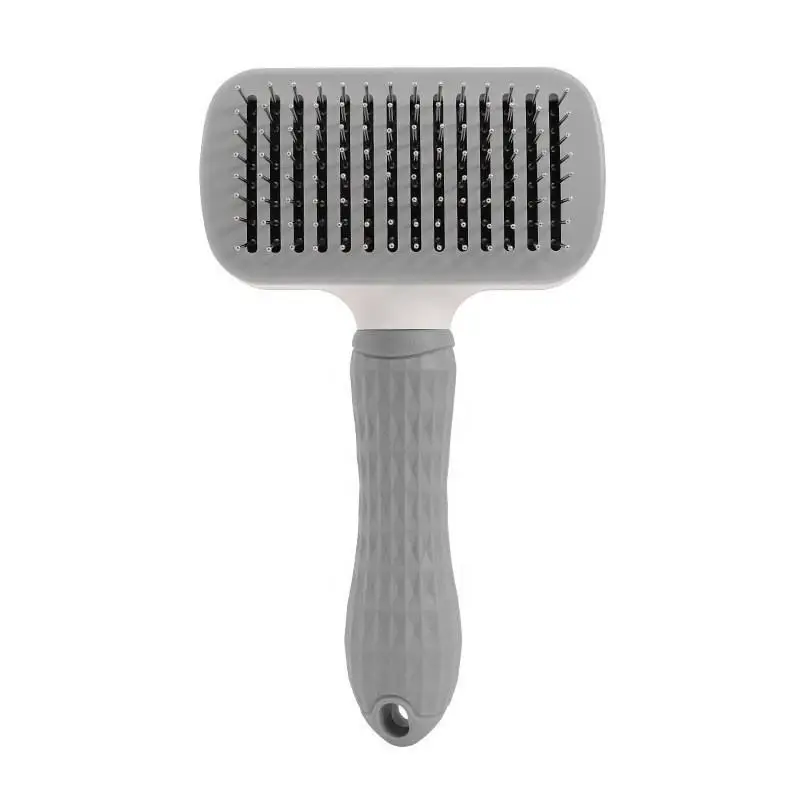 

LOHAS Pet Plastic Brush Comb Stainless Steel Pins Grooming Slicker Brush Pet Brush