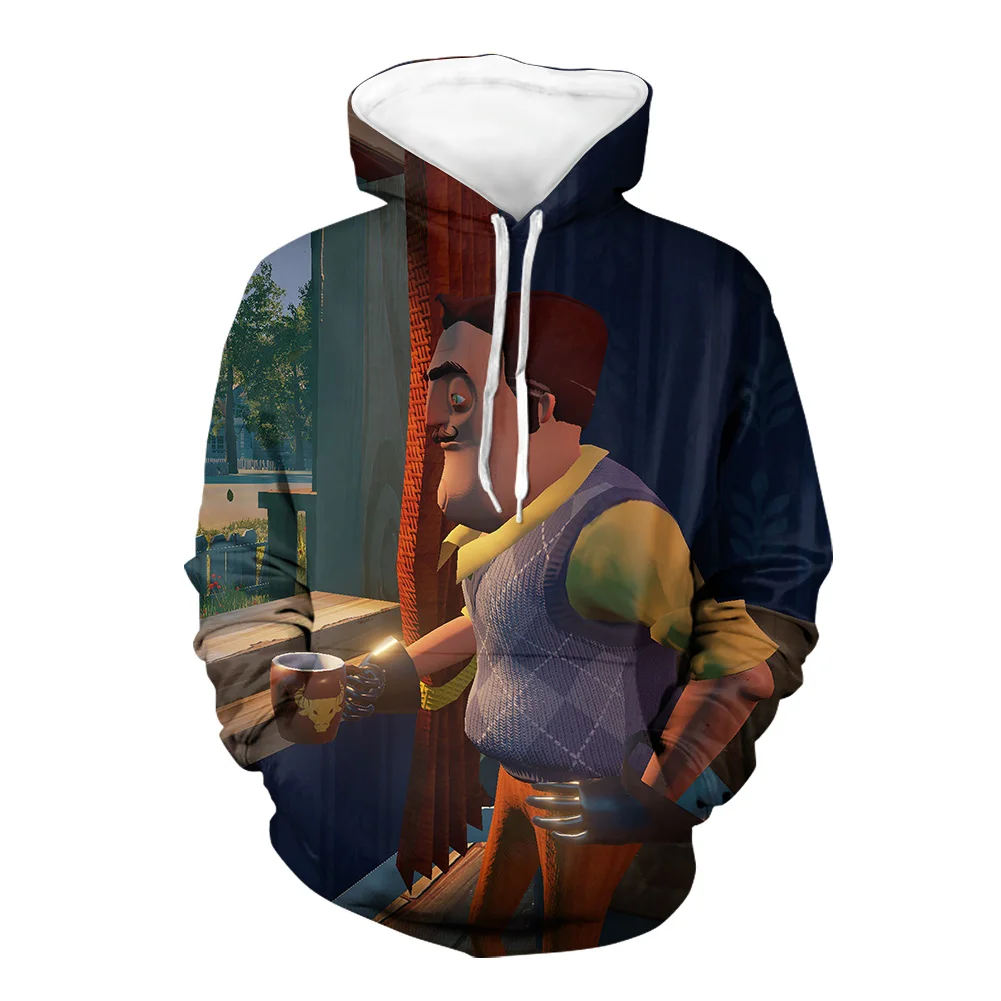 

Mystic Neighbor Pattern Printed Game Hoodie For Women Crewneck Sweatshirt Pullover Oversize Plus Size Hoodie, Customized color