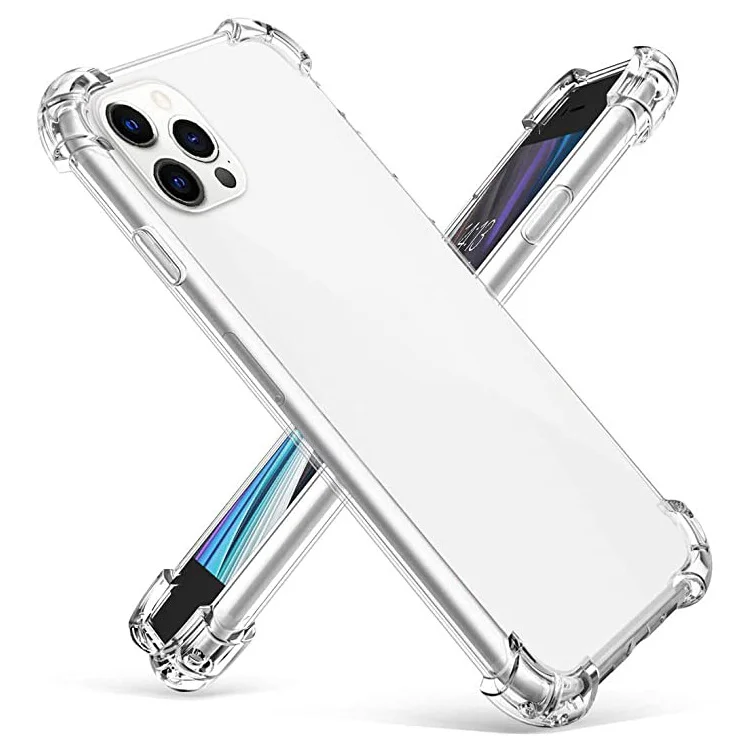 

Anti shock Airbag Waterproof Mobile Cover Phone Covers For iPhone 12 Pro Max Oppo Find X3 Pro Camon 17 PRO Phone Case, Transparent