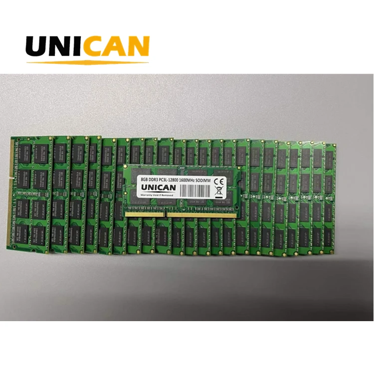 

Unican Lifetime Warranty 16GB 8GB 4GB 2GB DDR3 DDR3L Sodimm PC3-12800 1600MHz PC3-10600 1333MHz Laptop RAM Memory