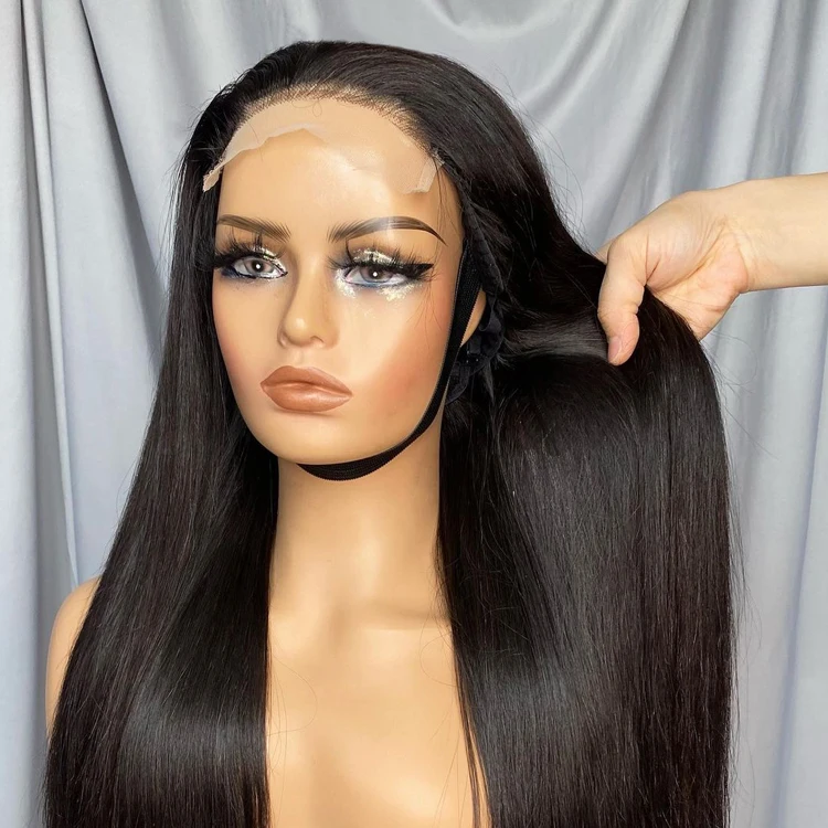 

straight hair 4*4 human hair wig 6x6 remy wig closure wigs