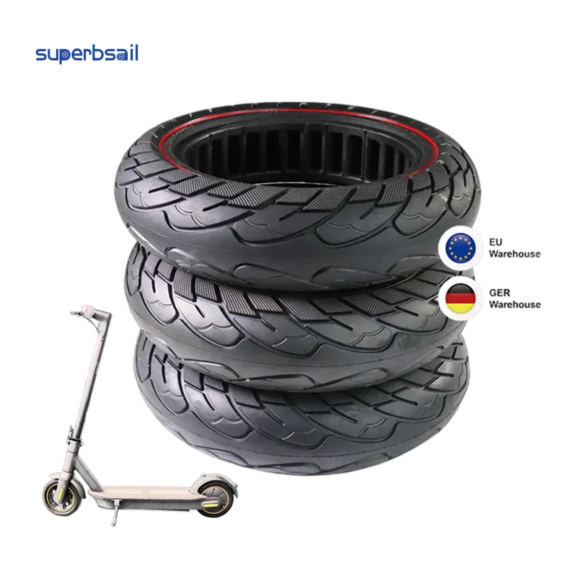 

Superbsail Hollow Honeycomb Solid Tire 10 Inch 60/70-6.5 Electric Scooter Tubeless Front Rear Tire For Ninebot Max G30