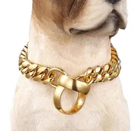 

Heavy Duty Thick Stainless Steel Dog Leash Big Dog Chain Cuban Link Metal Dog Leash For Large Dogs