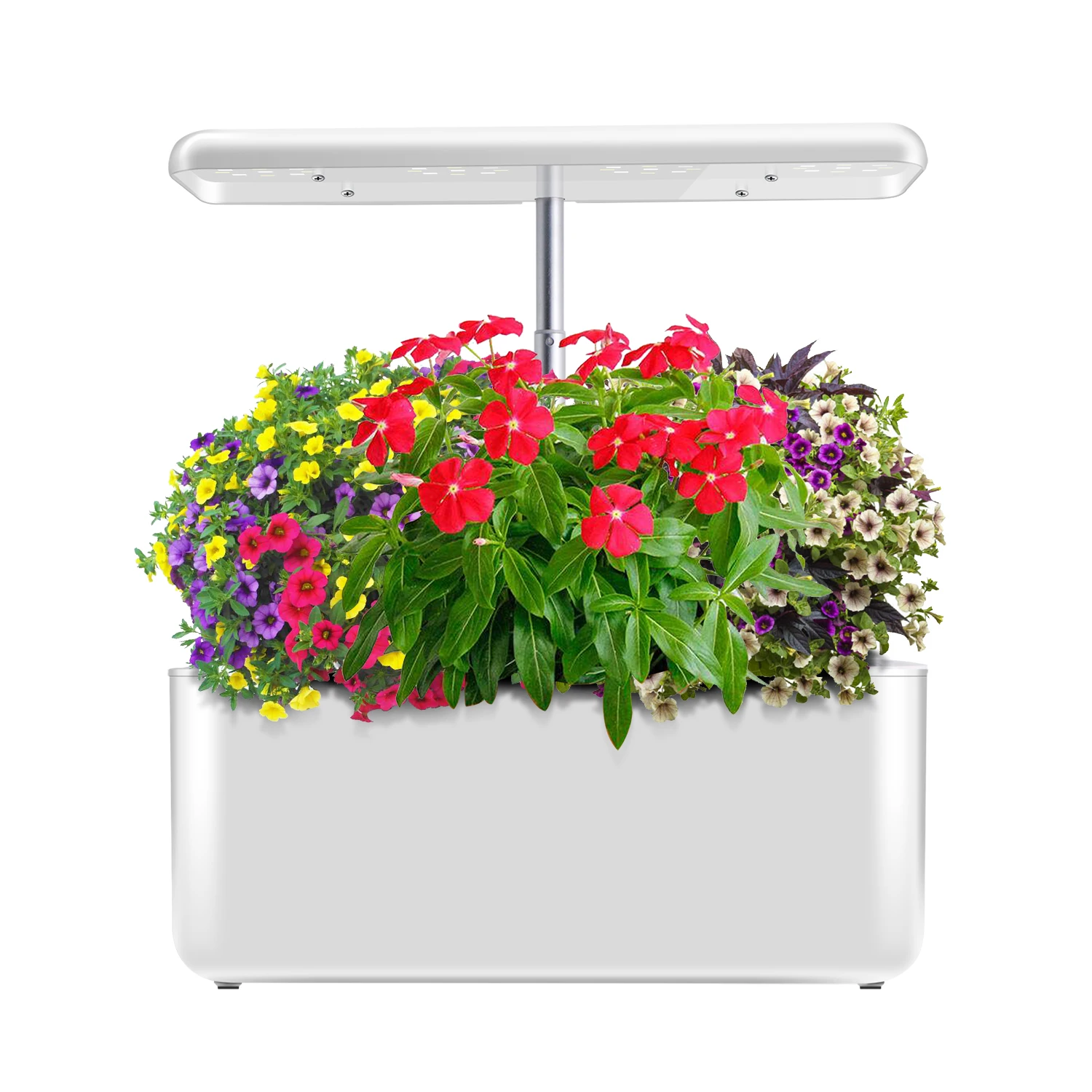 

A White Click Grow Hydroponic Smart Garden Herb Garden Includes Basil Plant Pods