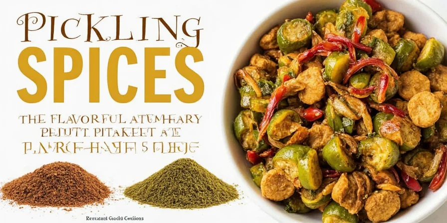 Infographic-style chart comparing different pickling spice blends