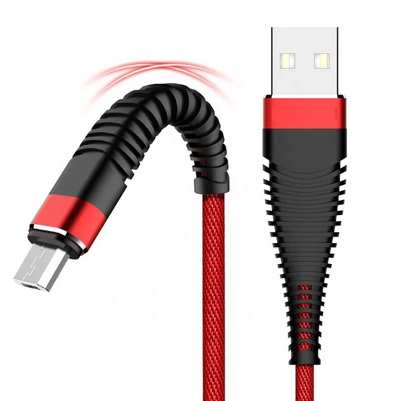 

NUOSHAN 2.4A Fast Charging High Tensile Nylon Braided Android Micro USB Data Cable