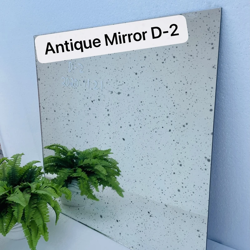 

D-2 antiguo espejo plata espejo grande