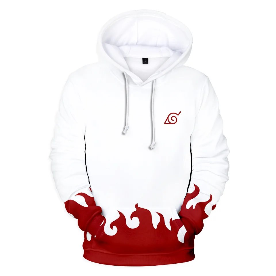 2019 new fire shadow four generations six generations Naruto 3D digital color hooded sweater