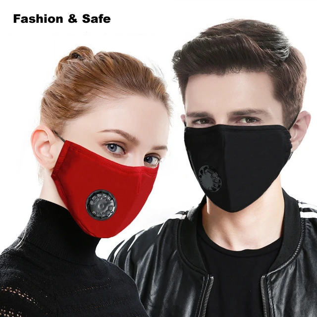 
PM2.5 Anti Dust 5 Layers Cotton custom Active Carbon Filter breathable washable filter face maskes 
