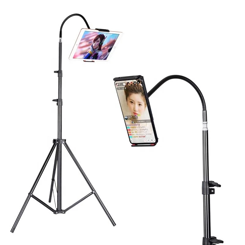 

selfie stick gooseneck tripod mount BT wireless cellphone tripod adapter for smartphones mobile stand phone holder accesories