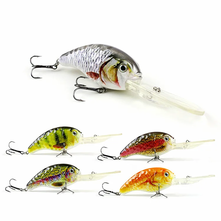 

Fishing Lure in Bait Deep Swim Hard Bait Fish Tackle  Float Minnow Fishing Wobbler Pesca CrankbaitHot sale products, 5 colors