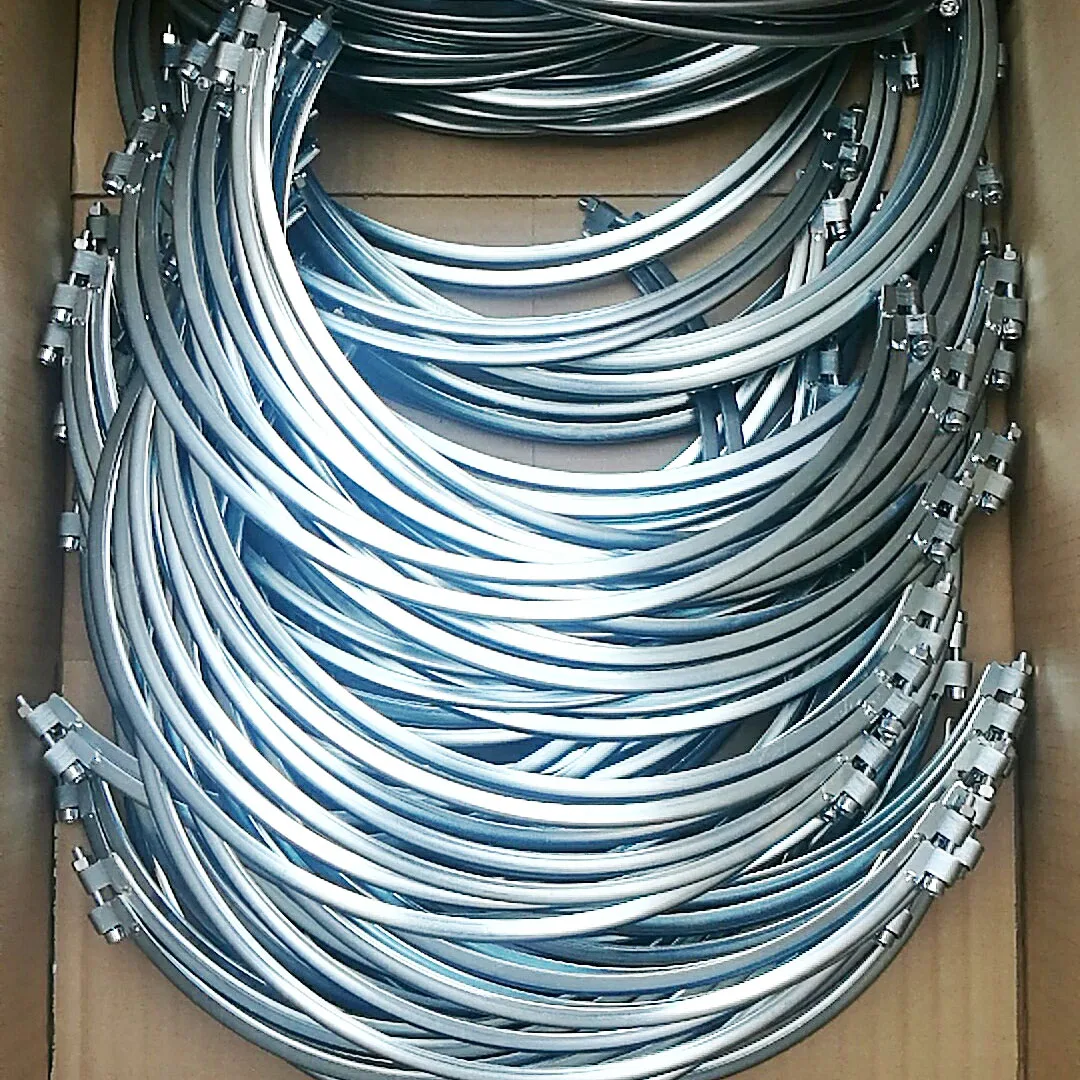 
Steel single pipe clamp with screw 