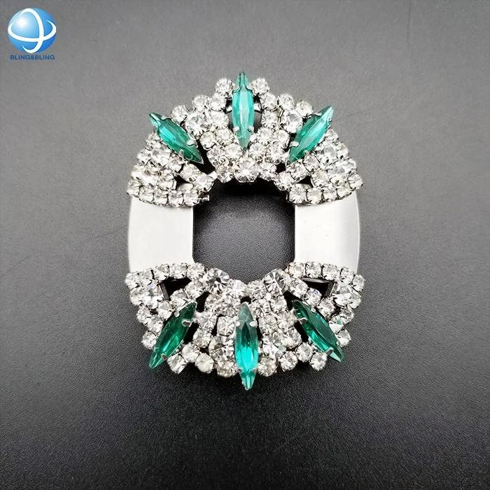 

Vintage shoes accessories shoe buckle for wedding bridal shoes, Silver, green, gun, ab rhinestone, custom color