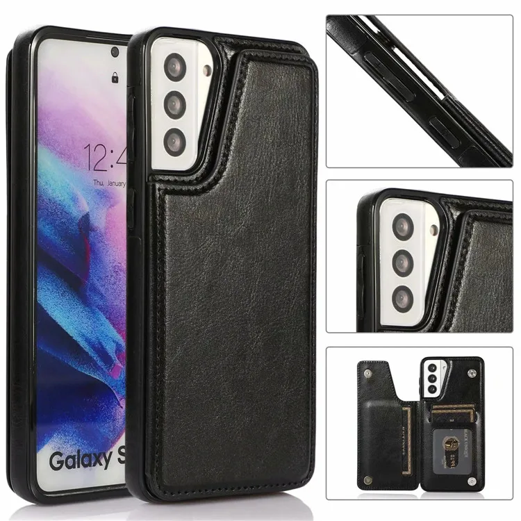 

for Samsung S21 Phone case PU Leather Wallet Case with Card Pockets Back Flip Cover