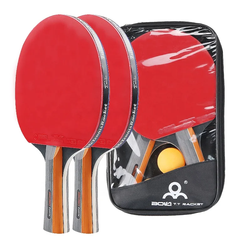 

Outdoor Recreational Table Tennis Racket Set With 3 Balls, As shown in figure