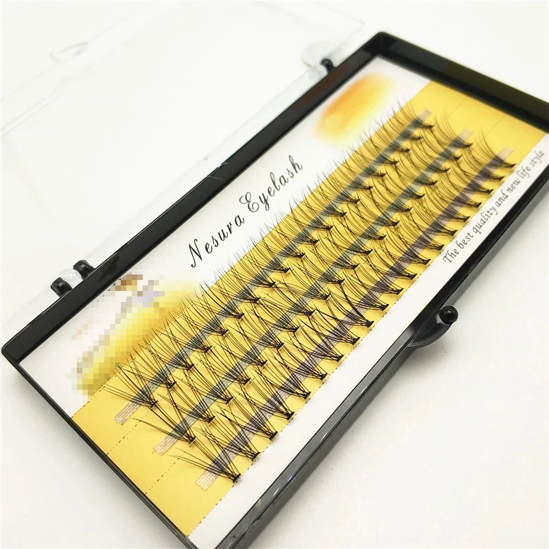 

Wholesale Grafting 0.1mm Thickness Single Cluster 10D Eyelashes 10 Lashes Fan False Eyelash