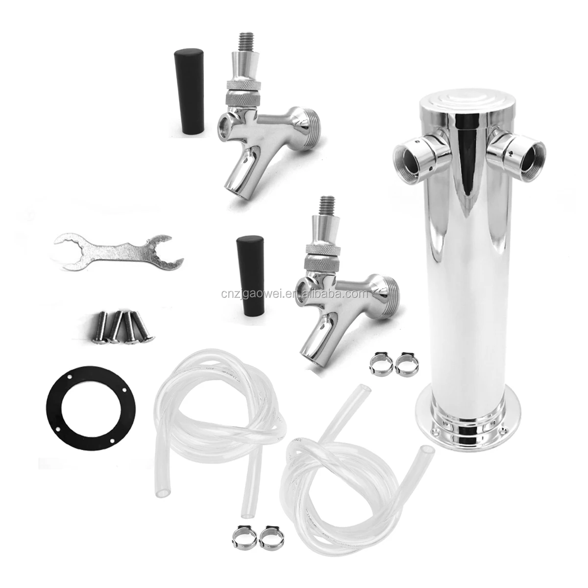 Portable Stainless Steel Homebrew Draft Beer Tower For Beer Dispenser