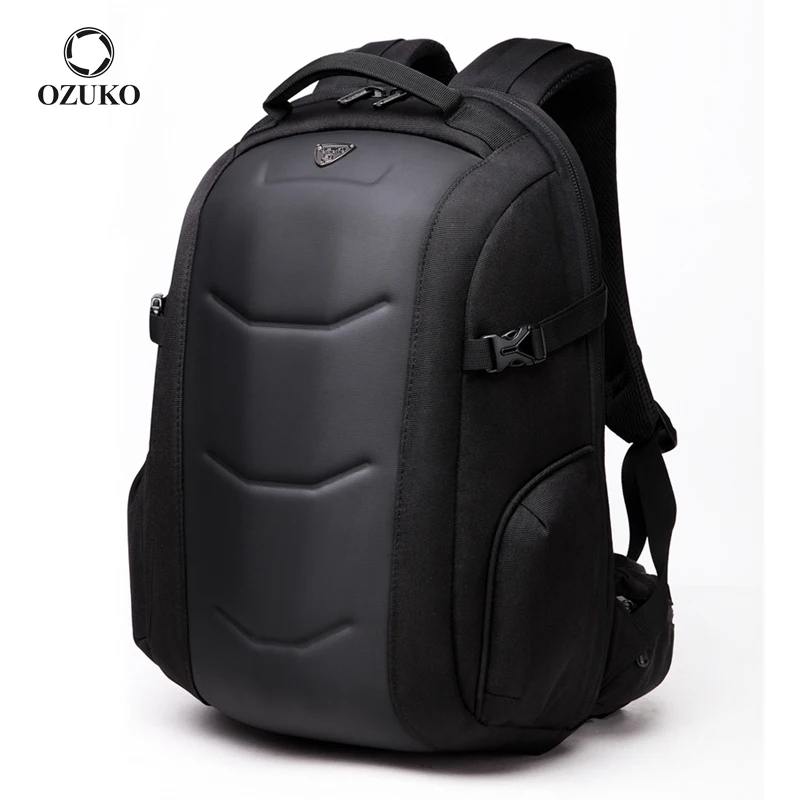 

Ozuko 8980 Customized Shape Fashion EVA Foam Hard Shell Motorcycle Backpack Waterproof Sport Run Case For Men Designer