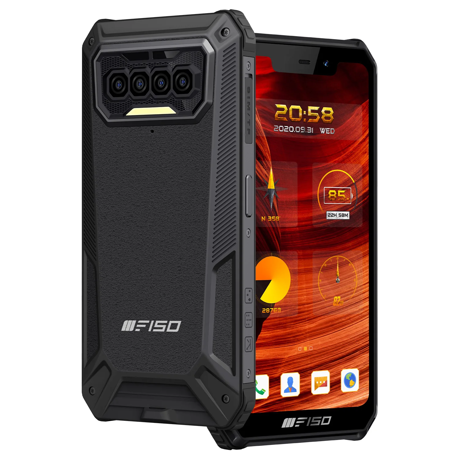 

New rugged F150 B2021 OUKITEL Smartphone 6GB+64GB 8000mAh Octa Core Mobile Phone NFC Rugged Cell Phone