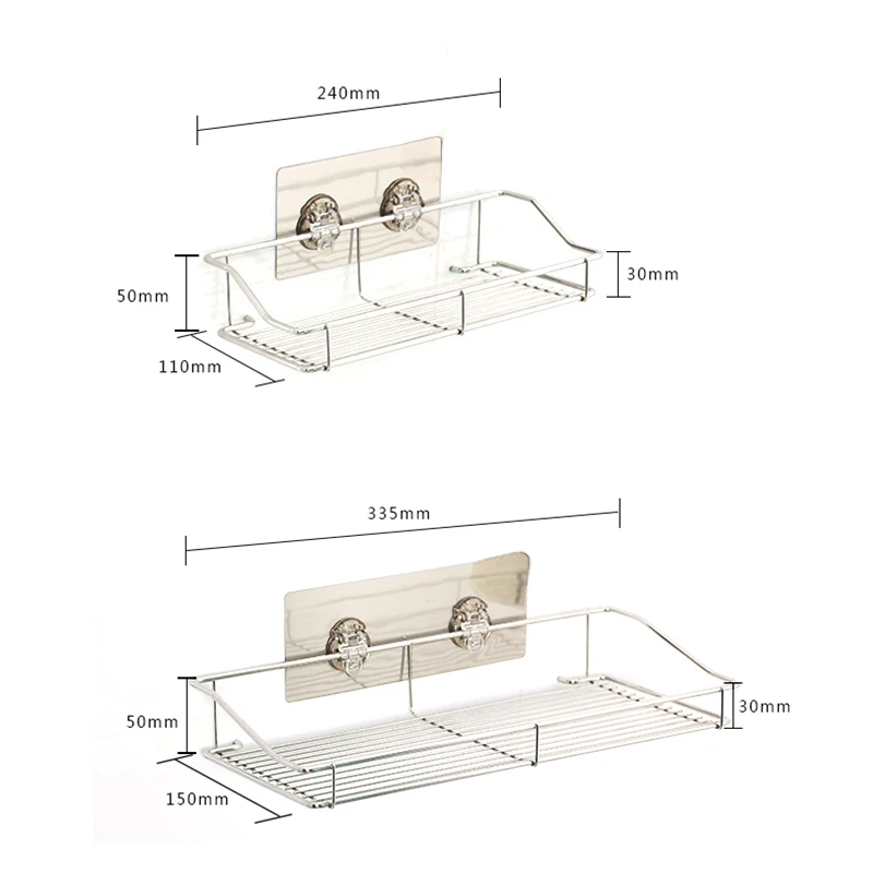 

Steel bathroom shelf toilet storage holders cabinet waterproof shampoo rack