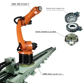 6 Axis Robotic Arm Kuka KR 8 R1620 With CNGBS Robot Gripper For ....