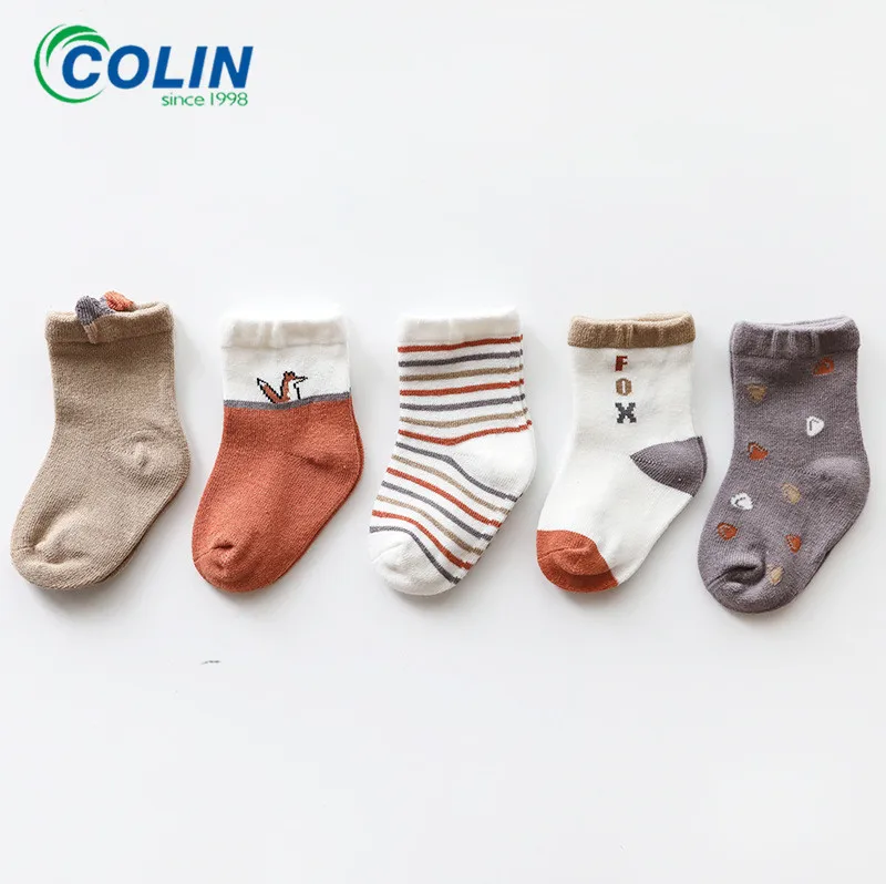 China factory Wholesale Gift Sets Packaging 100 Cotton Cute Organic Baby Kids Socks
