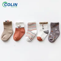 

China factory Wholesale Gift Sets Packaging 100 Cotton Cute Organic Baby Kids Socks