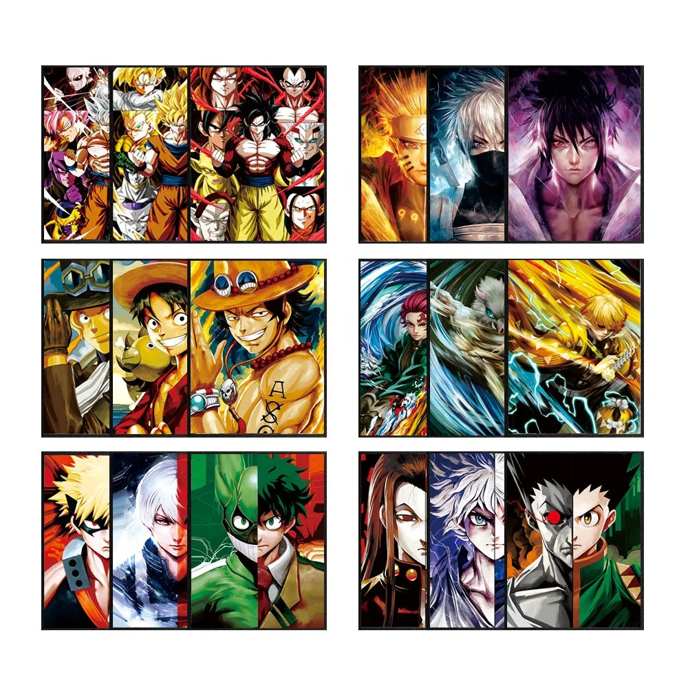 

Anime 3d Poster DRAGON BALL /ONE PIECE/NARUTO/MY HERO ACADEMIA Animation 3D Lenticular Poster Wall Decor 3D Print Anime Poster, Multiple colours