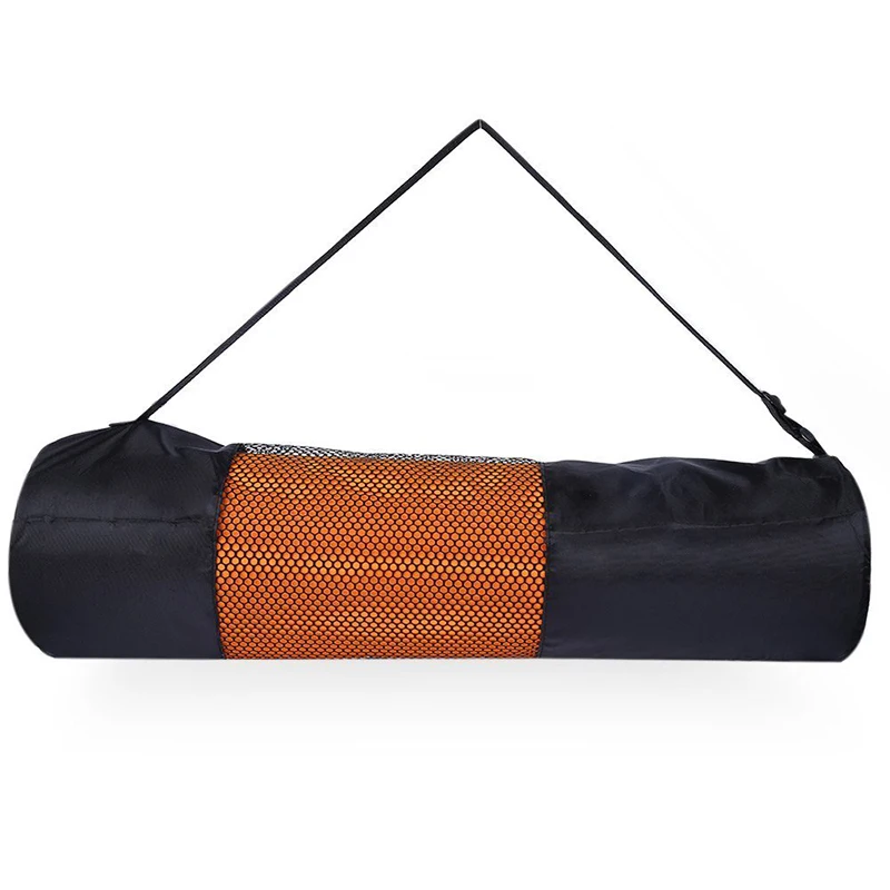 

Freely Adjustable Portable Storage Black Red Yoga Mat Bag Mesh Bags Sport Material Breathable Rope Bags, Custom color