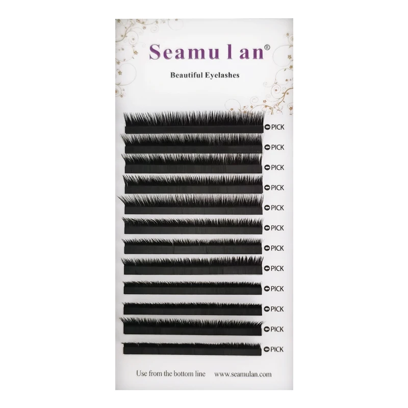 

professional individual classic eyelashes extensions private label lash extensions Handmade Korean Silk Eyelash Extension, Natural black