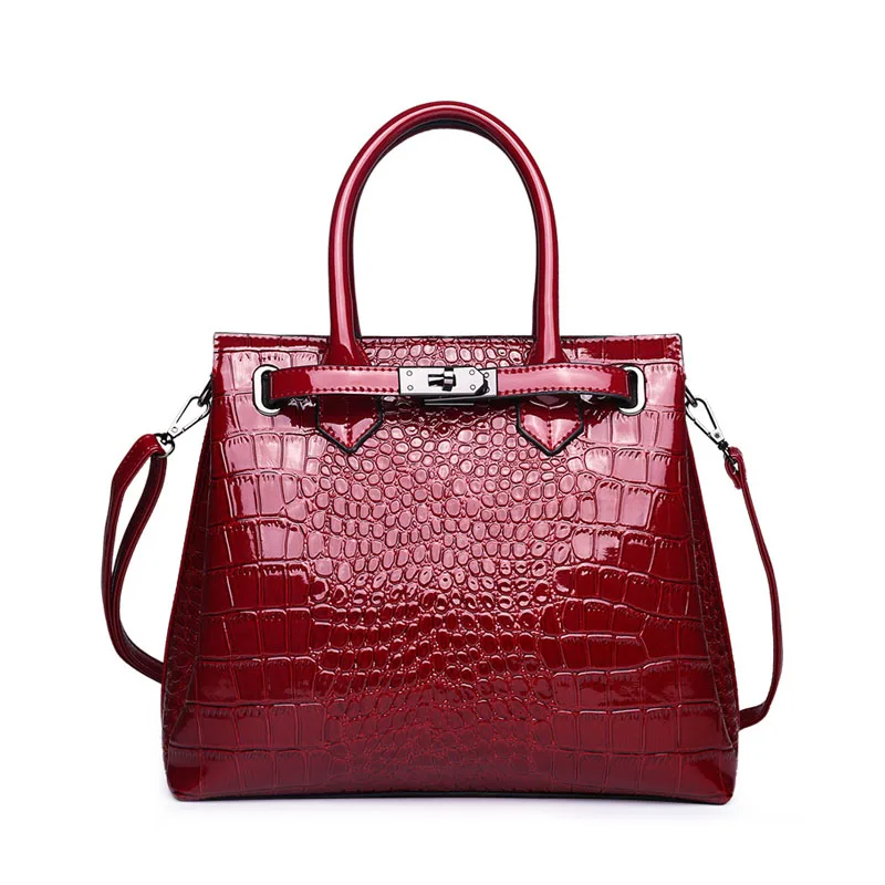 

Wholesale Factory Embossed Crocodile Leather Handbags Women Purse Designer Handbags For Women 2021