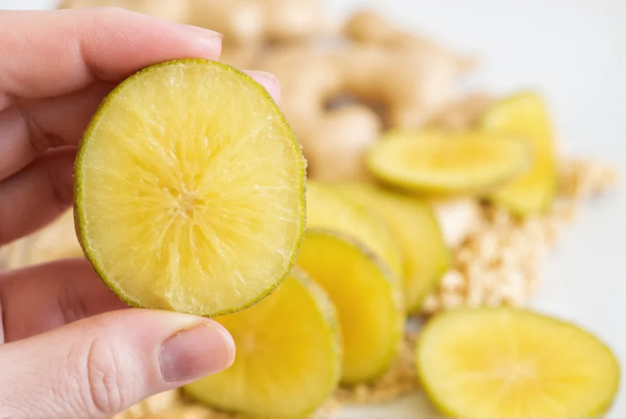 Ginger tea with lemon slices in a mug