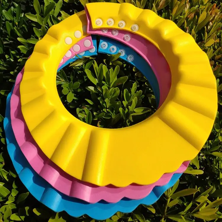 

High Quality Adjustable Baby Bath Cap EVA Foam Shower Cap For Children
