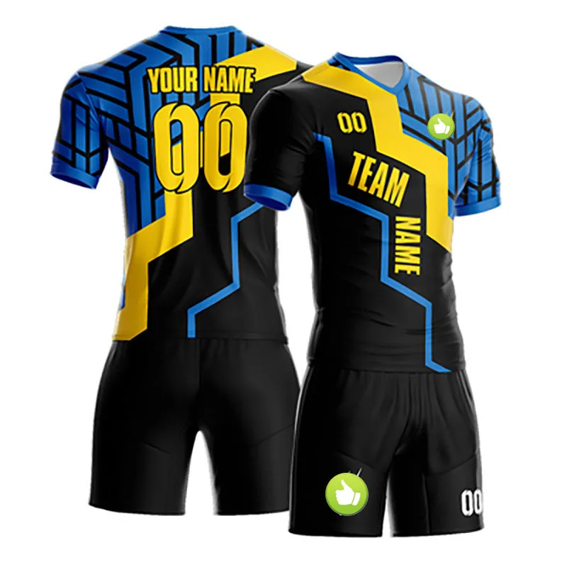 

wholesale blank soccer uniform custom team soccer jerseys football shirt best sublimation cheap kids soccer jerseys set design