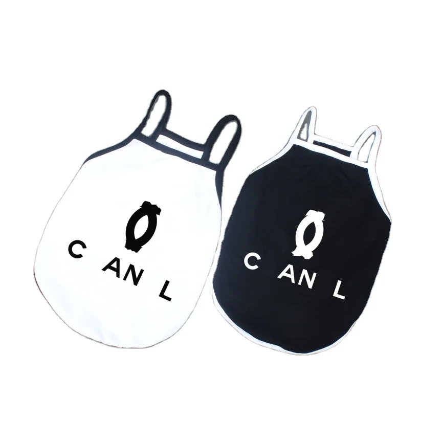 

Luxury designer brand Double C pet dog vest clothes French bulldog vest