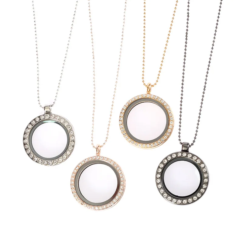 

Wholesale China High Quality Fashion Jewelry DIY Handmade Charms Glass Frame Photo Locket Chain Pendant Necklace