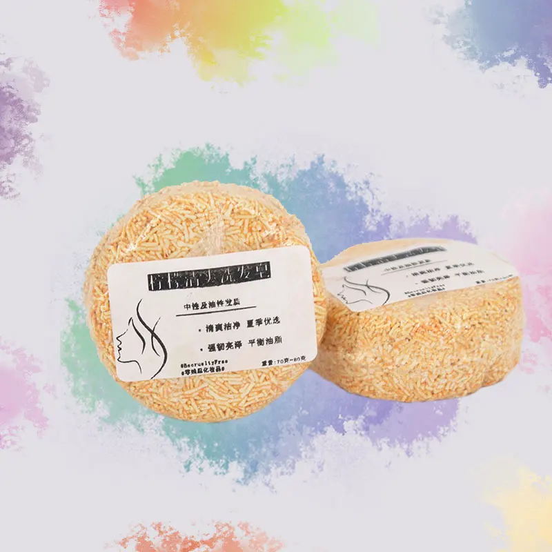 

Hair Removal Soap Private Label Lemon Extract Anti-Hair Loss Hair Loss Shampoo Bar, Orange