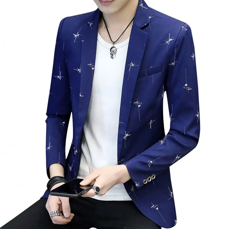 

Black Purple Blazer For Men Rose Jaquard Print Slim Fit Stylish Business Casual Party Wedding Suit Coat