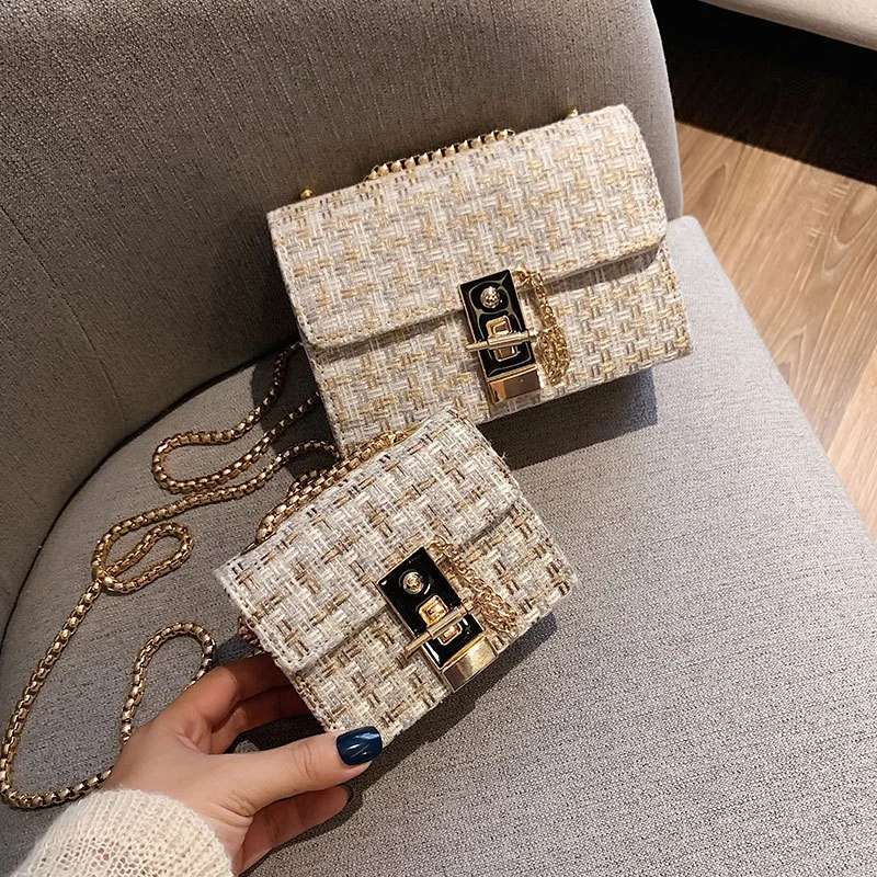 

Cheap luxury bag famous brand leather women fashion latest sling chain handbags for ladies