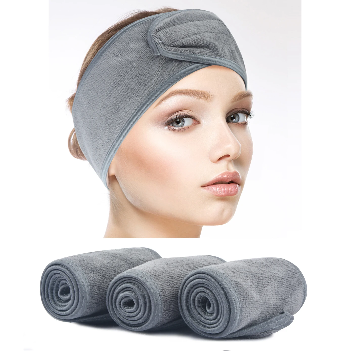 

Sunland Microfiber Adjustable Elastic Headbands For Women