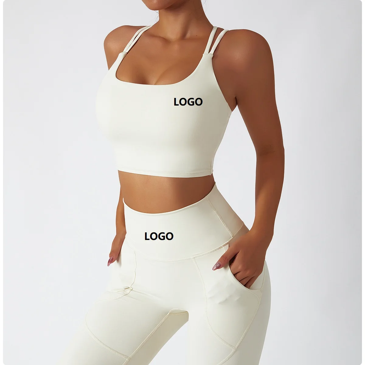 

New arrival women's high waist gym fitness sets Breathable training recycled sports bra leggings sets
